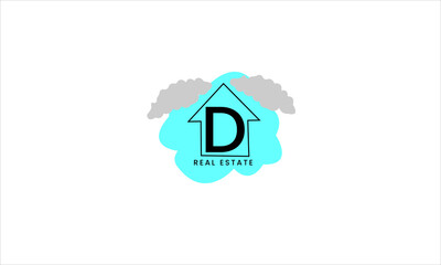 real estate logo design lettermark D