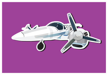 diamond airplane multi engine flat design 