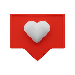Love chat 3D Icon