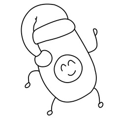 Christmas Food and drink jam jar sticker