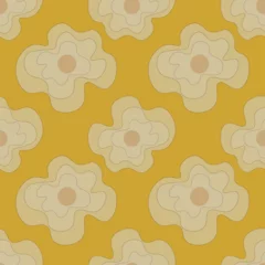 Behang Flowers vector ilustration seamless patern.Great for textile,fabric,wrapping paper,and any print. © Yus