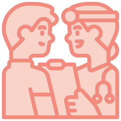 doctor two tone icon