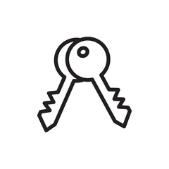 Key icon vector logo design template
