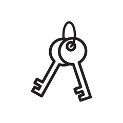 Key icon vector logo design template
