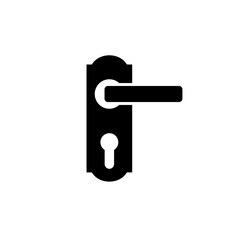 Door handle icon vector logo design template