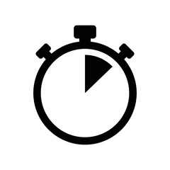 stopwatch icon vector design template in white background