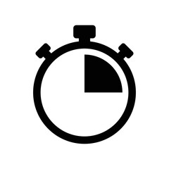stopwatch icon vector design template in white background