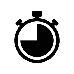 stopwatch icon vector design template in white background
