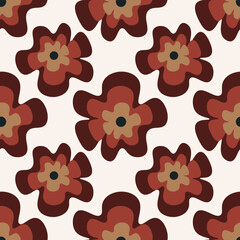 Flowers vector ilustration seamless patern.Great for textile,fabric,wrapping paper,and any print.