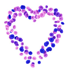 Beautiful Roses forming lovely heart shape on transparent background (3D Rendering RGBA PNG)	