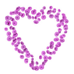 Beautiful Roses forming lovely heart shape on transparent background (3D Rendering RGBA PNG)	