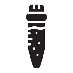 blood test glyph icon