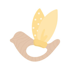 Cute boho baby toy in Scandinavian style