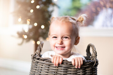 Baby in beautiful style. Education concept. Happy family kid concept. School education. Love people concept. Newborn baby care concept.