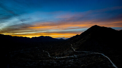 sunset over the mountains!