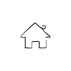 House Line Style Icon Design
