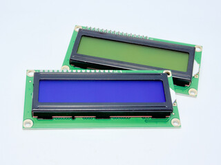 Liquid crystal display (LCD) module with I2C interface (blue and green screen)