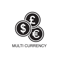 multi currency icon , business icon