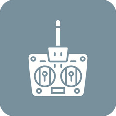 Remote Multicolor Round Corner Glyph Inverted Icon