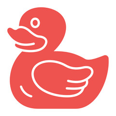 Duck Multicolor Glyph Icon