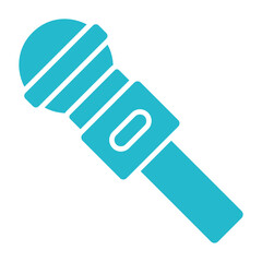 Mic Multicolor Glyph Icon