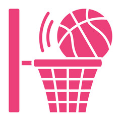 Basketball Multicolor Glyph Icon