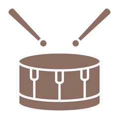 Drum Multicolor Glyph Icon