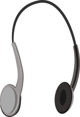 audio headphones color icon vector. audio headphones sign. isolated symbol illustration