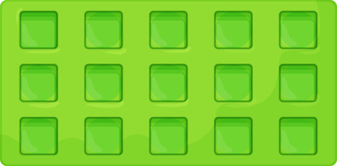 square ice cube tray color icon vector. square ice cube tray sign. isolated symbol illustration