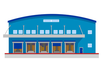 稼働している物流センターの外観