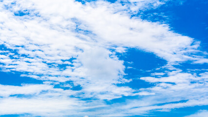 blue cloudy sky as background