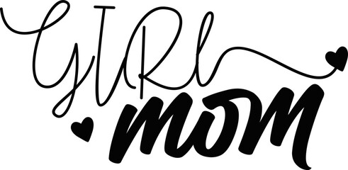 Fototapeta premium girl mom svg design