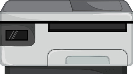 digital printer paper cartoon. digital printer paper sign. isolated symbol vector illustration