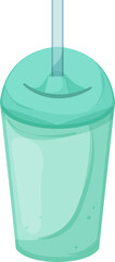 water sippy cup cartoon. water sippy cup sign. isolated symbol vector illustration
