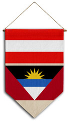 antiguaangbarbuda flag relation country hanging fabric travel immigration consultancy visa transparent austria
