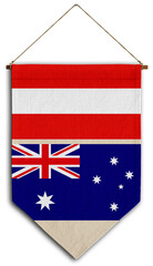 australia flag relation country hanging fabric travel immigration consultancy visa transparent austria