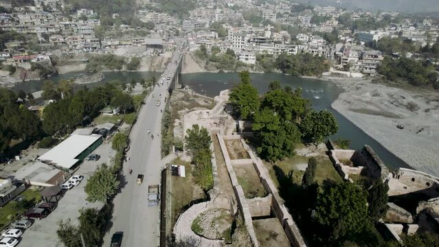 Red Fort, also known as Muzaffarabad Fort, is a 17th-century fortification located in Muzaffarabad, Azad Jammu and Kashmir, Pakistan. It was built by the Chak dynasty of Kashmir.