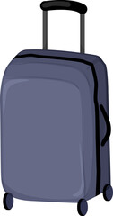 Obraz premium holiday luggage bag cartoon. holiday luggage bag sign. isolated symbol vector illustration
