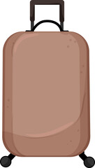 vacation luggage bag cartoon. vacation luggage bag sign. isolated symbol vector illustration