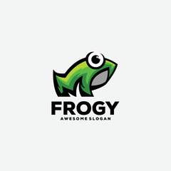 frog design logo gradient colorful
