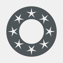 Obraz premium Frame Stars circle quality vector illustration cut