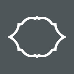 Vintage decoration frame quality vector illustration cut