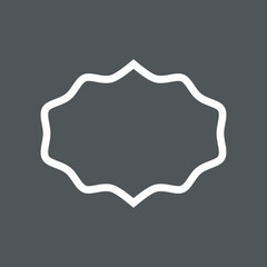 Vintage decoration frame quality vector illustration cut