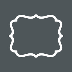 Vintage decoration frame quality vector illustration cut