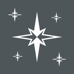 Obraz premium Star north quality vector illustration cut