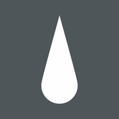 Water drop droplet raindrop icon illustration cut