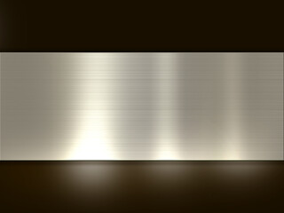 Fototapeta ゴールドな金属加工のフレームと反射光 obraz