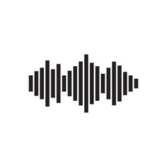 Sound wave music icon