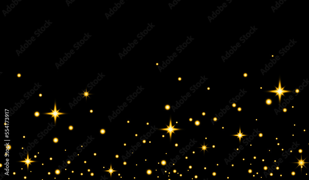 Poster Abstract twinkle star for copy space, frame and background design