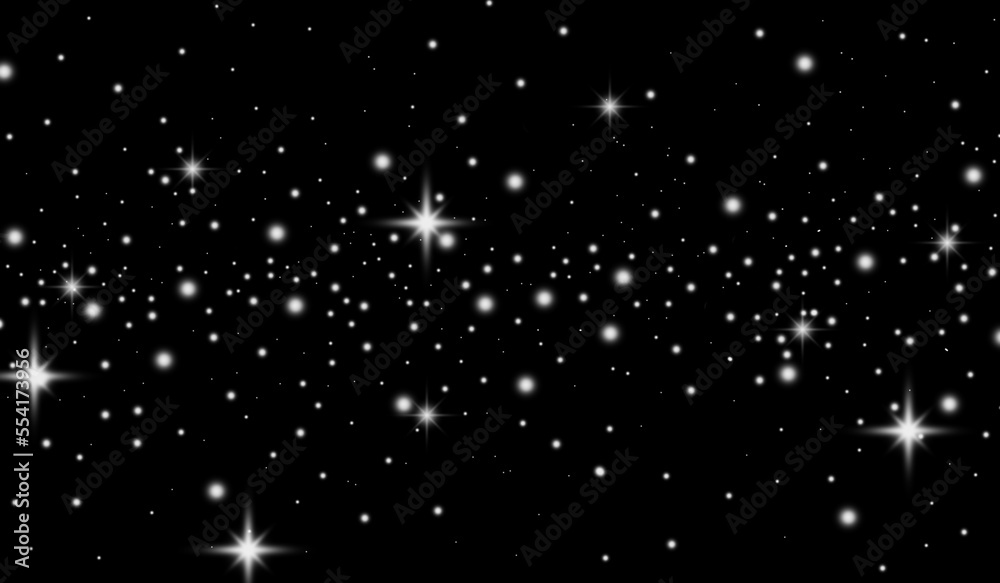 Poster Abstract sparkling star on space for background and overlay